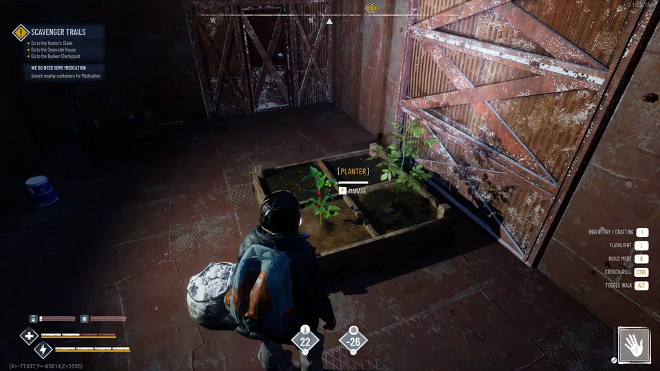Permafrost gameplay screenshot: survivors braving the frozen wilderness